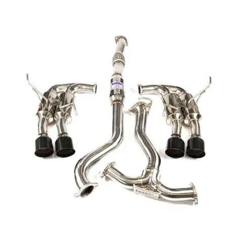 Invidia R400 "Signature Edition" Cat Back Exhaust w/Black Tips (WRX/STI 11-21) — fits Subaru Impreza