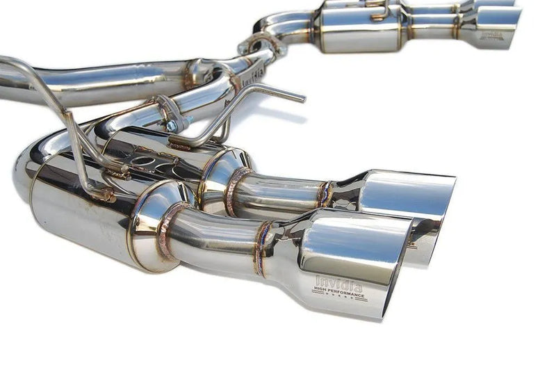 Invidia R400S Cat Back Exhaust with SS Straight Cut Tips (WRX/STI 11-21)