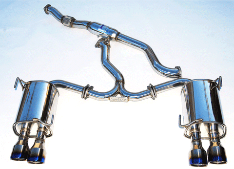 Invidia Q300 Cat Back Exhaust w/Ti Rolled Tips (WRX/STI 11-21) — fits Subaru STI