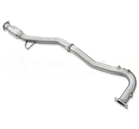 Invidia Down Pipe/J Pipe w/High Flow Cat (WRX VA 15-21/Forester SJ 13-17 Auto CVT) — fits Subaru Forester