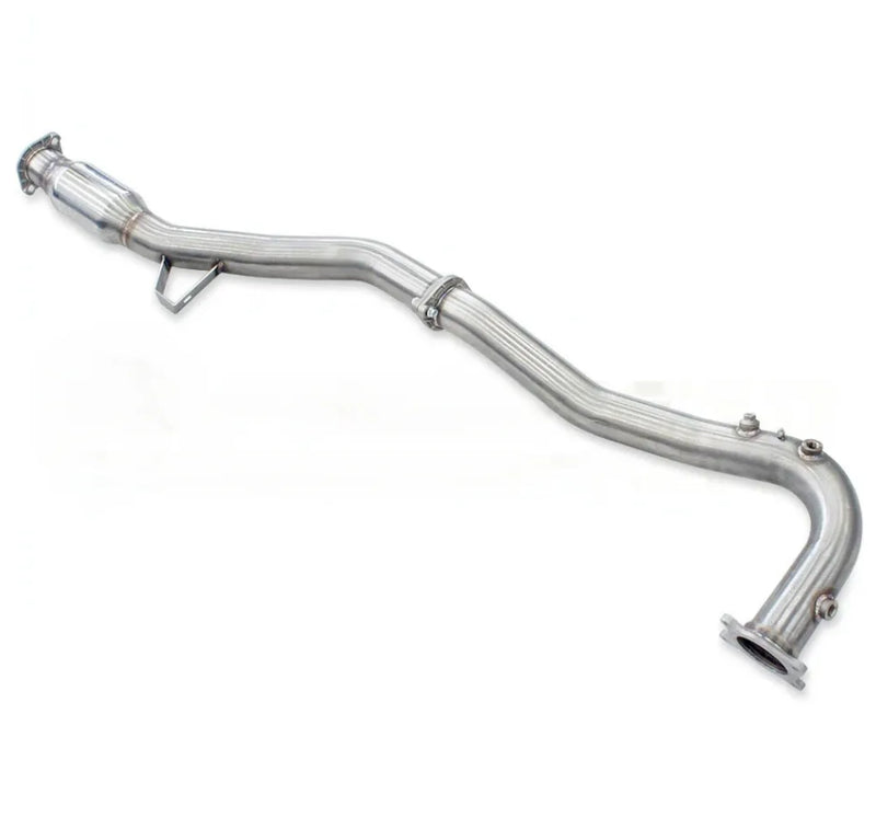 Invidia Down Pipe/J Pipe w/High Flow Cat (WRX VA 15-21/Forester SJ 13-17 Auto CVT) — fits Subaru Forester