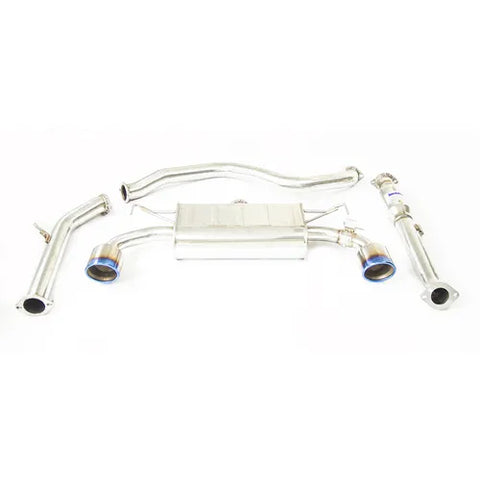 Invidia Q300 Cat-Back Exhaust w/Ti Tips (I30N Hatch 17-20) — fits Hyundai I30n