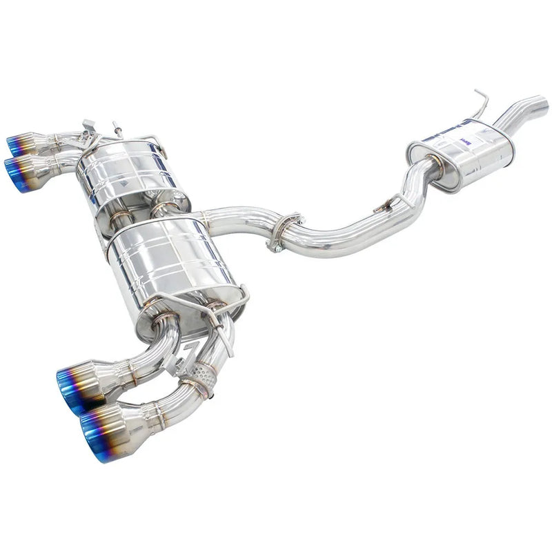 Invidia R400 Valved Cat Back Exhaust w/Straight Tips (Golf R Mk8 22-24)
