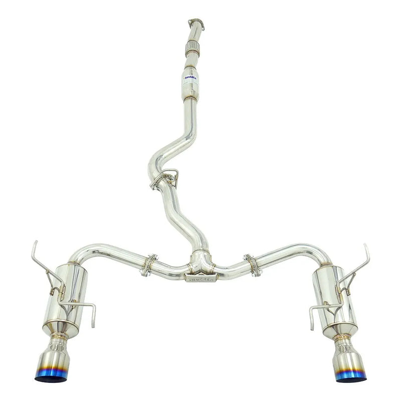 Invidia R400 Cat Back Exhaust w/ Ti Straight Cut Tips (WRX Wagon VB 22+)