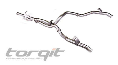 Torqit Twin 3.5" DPF Back Performance Exhaust - L+R Exit (LC 79 Series 2016+) — fits Toyota Landcruiser 79 Series