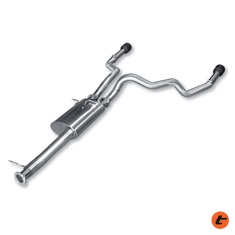 Torqit DT Ram Single 3.5in - Twin 3in Cat Back Exhaust