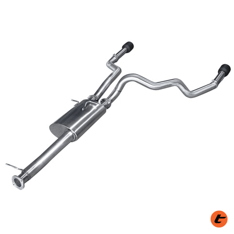 Torqit Single 3.5 - Twin 3 Dual Exit Cat Back Exhaust (Ram 1500 2019+) — fits Dodge Ram 1500