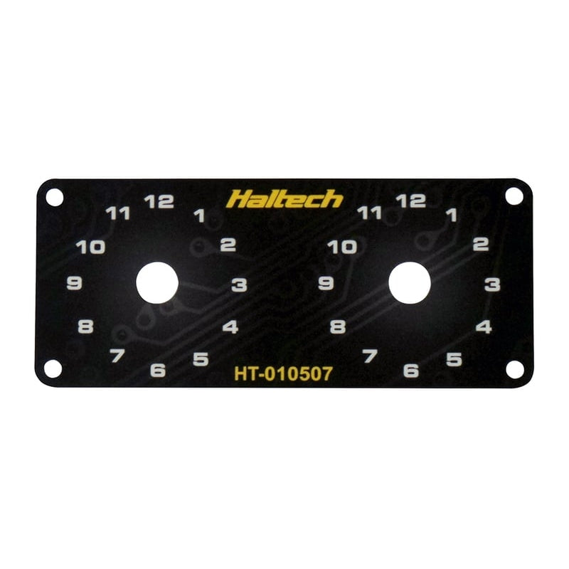Haltech Dual Switch Panel Only - includes Yellow knob