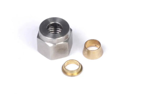 Haltech 1/4 Nut and Brass Ferrule Only