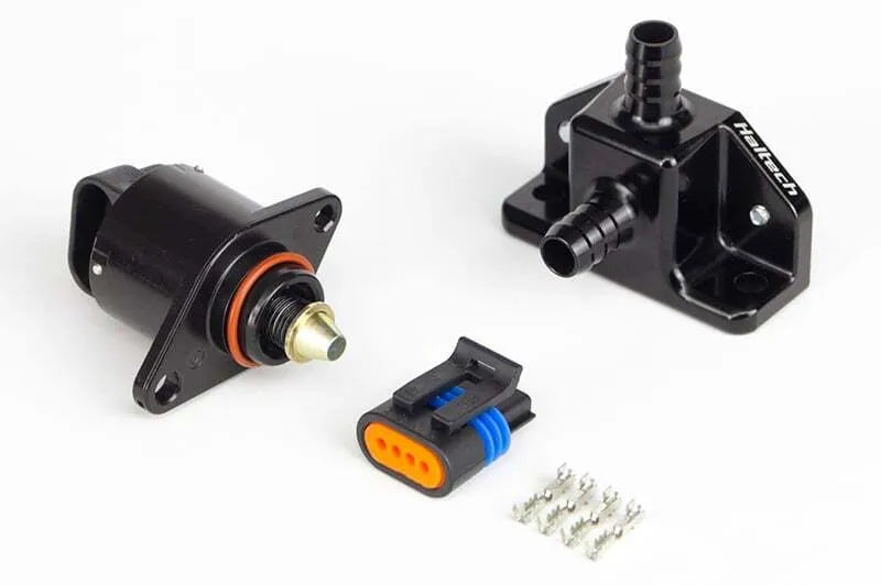Haltech Idle Air Control Kit - Billet 2 Port Housing With 2 Screw Style Motor - 10mm - 3/8"
