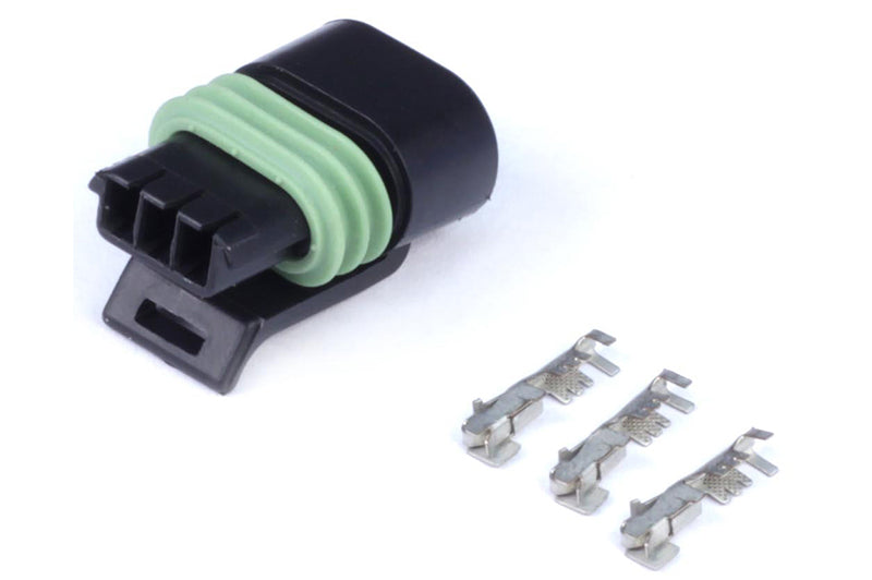 Haltech Plug and Pins Only - Delphi 3 Pin Single Row Flat