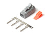 Haltech Plug and Pins Only - Male Deutsch DTM-4 Connector - 7.5 Amp