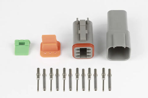 Haltech Plug and Pins Only - Matching Set of Deutsch DT Connectors - 13 Amp