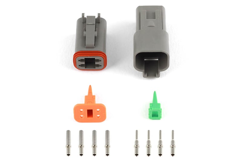 Haltech Plug and Pins Only - Matching Set of Deutsch DT-4