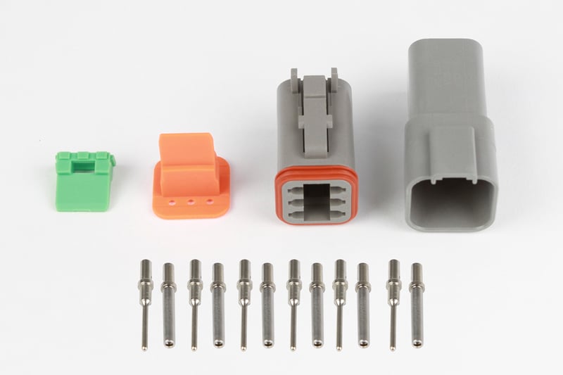 Haltech Plug and Pins Only - Matching Set of Deutsch DT-6