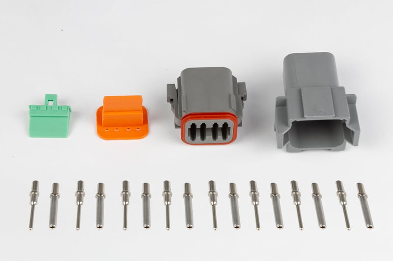 Haltech Plug and Pins Only - Matching Set of Deutsch DT-8