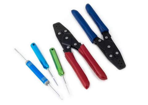 Haltech Dual Crimper Set w/ 3 Pin Removal Tools
