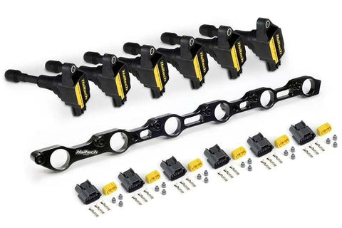 Haltech R35 Coil Bracket Kit - Includes Bracket Coils and Connectors (Toyota JZ)