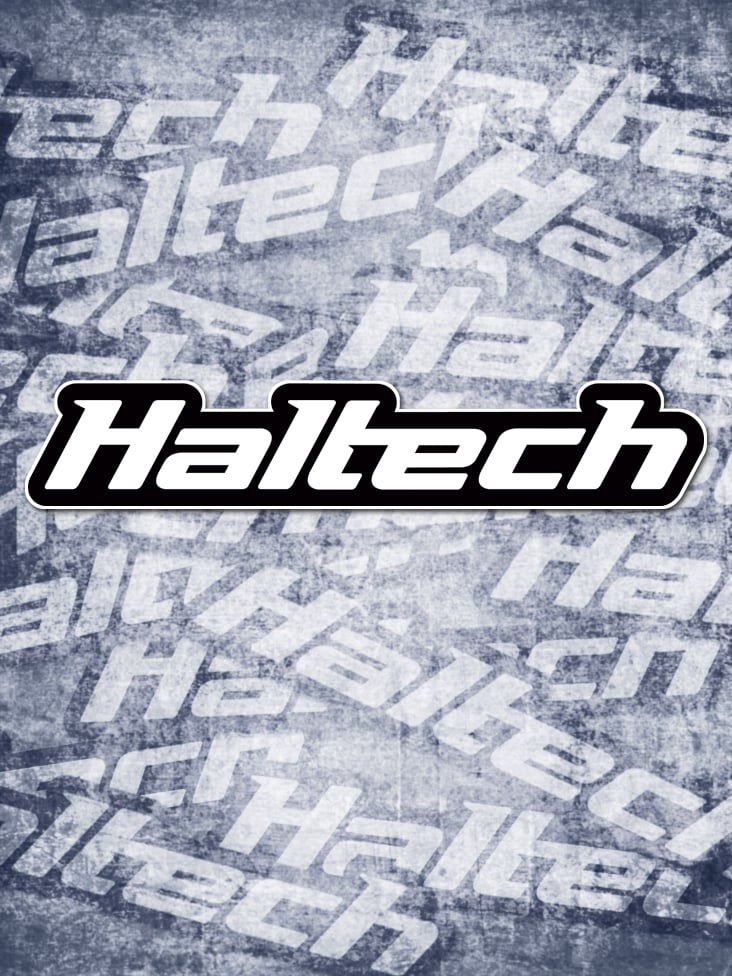 Haltech Sticker 200mm - Black & White HT-300111