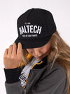 Haltech Snap Back Cap Black with White Text