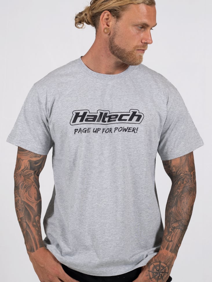 Haltech Classic T-Shirt Grey - 2X Extra Large