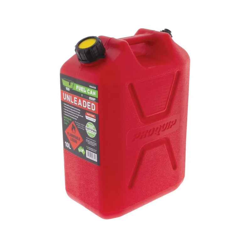 Hulk 4x4 Fast Flow Plastic Fuel Can Unleaded - Red 10LT