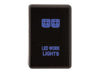 Hulk 4x4 Push Button Switch Work Lights - Blue (Colorado/D-Max 12-16)