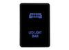 Hulk 4x4 Light Bar Push Button Switch - Blue (Colorado/D-Max 12-16)