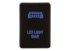 Hulk 4x4 Light Bar Push Button Switch - Blue (Prado/Landcruiser 200 Series 08+)