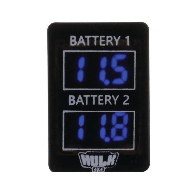 Hulk 4x4 Dual Voltmeter DC - Blue Led (Late Toyota)