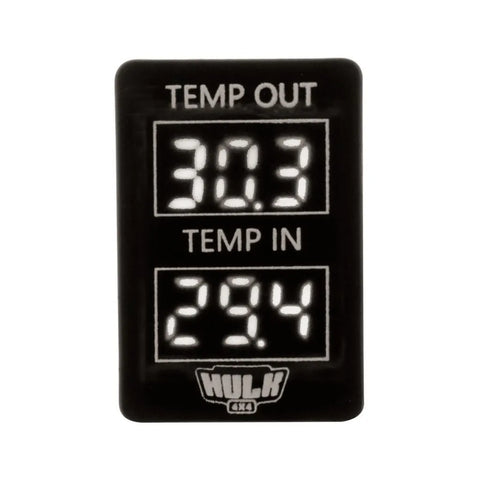 Hulk 4x4 Dual Voltmeter Temperature - White Led (Late Toyota)
