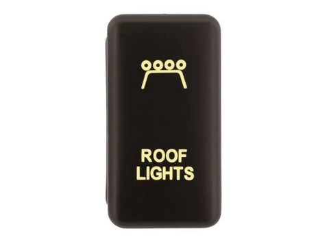 Hulk 4x4 Roof Light Push Button Switch - Amber (Hilux/Landcruiser 100 Series 98-13) — fits Toyota Landcruiser Prado...
