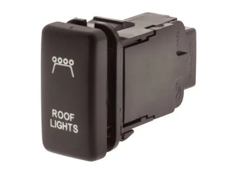 Hulk 4x4 Roof Light Push Button Switch - Green (Hilux/Landcruiser 100 Series 98-13) — fits Toyota Landcruiser Prado...