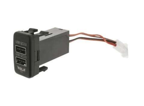 Hulk 4x4 Dual QC3 USB Socket - Blue (Hilux/Landcruiser 100 Series 98-13)