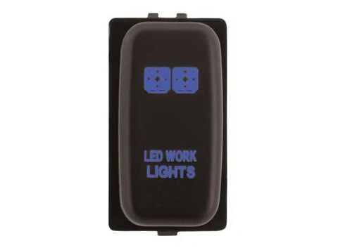Hulk 4x4 Work Light Push Button Switch- Blue (Pajero/Triton 02-15)