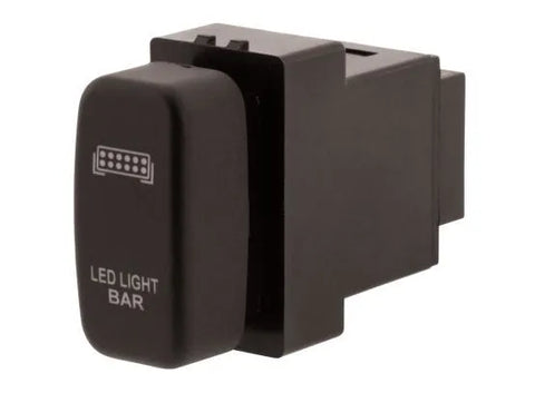 Hulk 4x4 Light Bar Push Button Switch - Green (Pajero/Triton 02-15) — fits Mitsubishi Challenger Pb