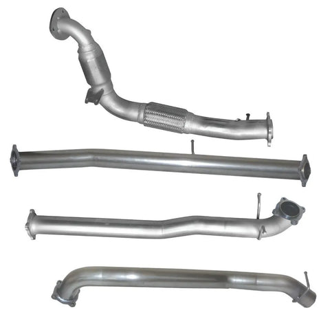 Hulk 4x4 Stainless Steel Exhaust Kit - No Muffler (BT-50/Ranger 11-16) — fits Mazda BT-50 UP