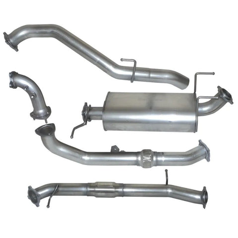 Hulk 4x4 Stainless Steel Exhaust Kit - w/ Muffler (BT50/Ranger 06-10) — fits Ford Ranger