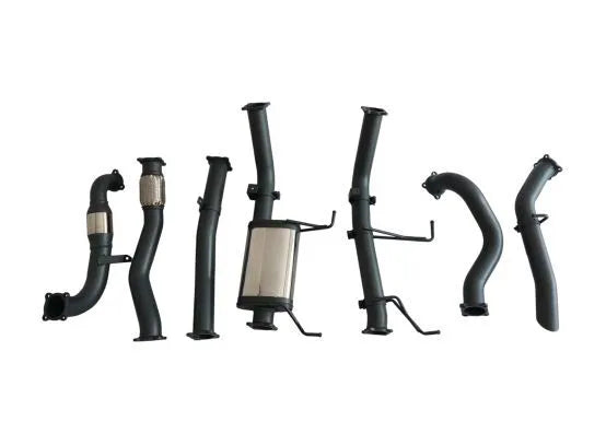 Hulk 4x4 Stainless Steel Exhaust w/Muffler Delete (Patrol GU Wagon 00-16) — fits Nissan Patrol GU