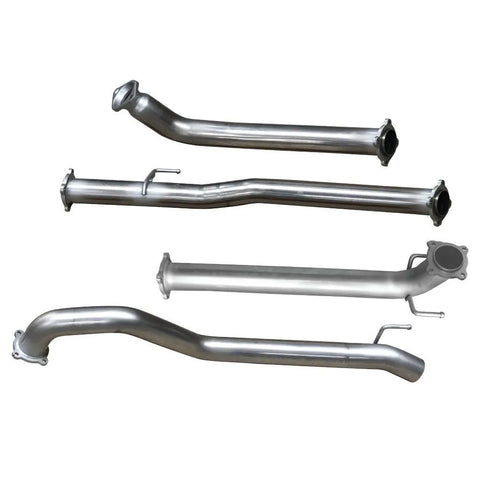 Hulk 4x4 Stainless Steel Exhaust Kit - No Muffler (Hilux D4D 15>) — fits Toyota Hilux An120 An130 Series