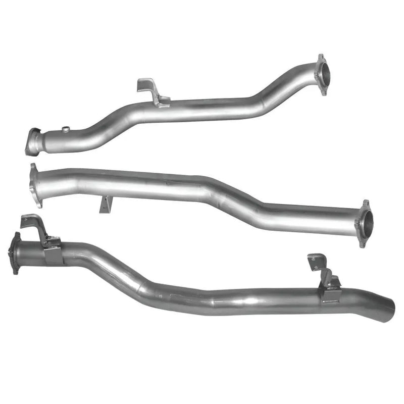 Hulk 4x4 Stainless Steel Exhaust Kit - No Muffler (Landcruiser 79 Series) — fits Toyota Landcruiser 79 Series