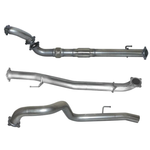 Hulk 4x4 Stainless Steel Exhaust Kit - No Muffler (Prado 120/150 06-15) — fits Toyota Landcruiser Prado 150 Series