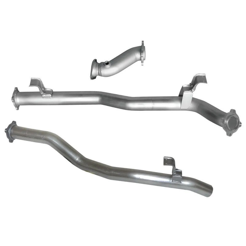 Hulk 4x4 Stainless Steel Exhaust Kit - No Muffler (Landcruiser 76 Series) — fits Toyota Landcruiser 76 Series