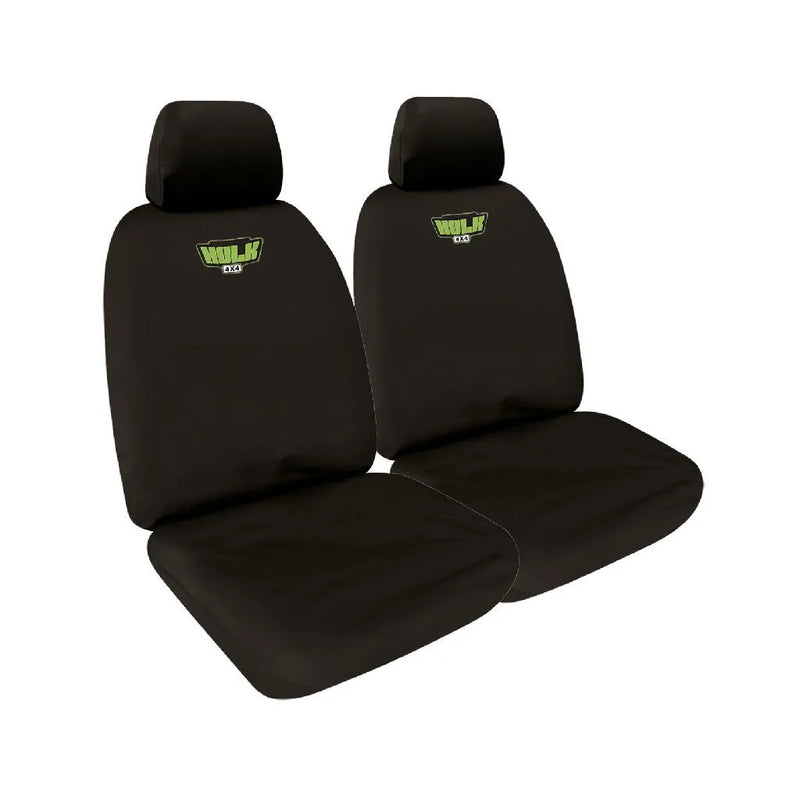 Hulk 4x4 HD Canvas Seat Covers Black Rears (Navara 20+) — fits Nissan Navara