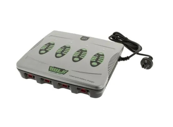 Hulk 4x4 4 Bank 5 Stage Fully Automatic Battery Charger - 4 x 4 Amp 12V