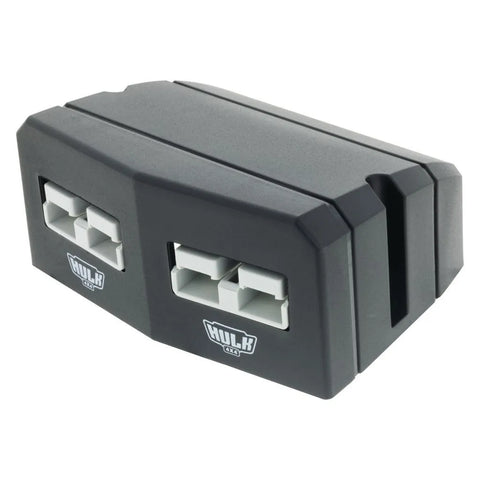 Hulk 4x4 Double Surface Mount Housing 50Amp Anderson Style Plugs - Grey