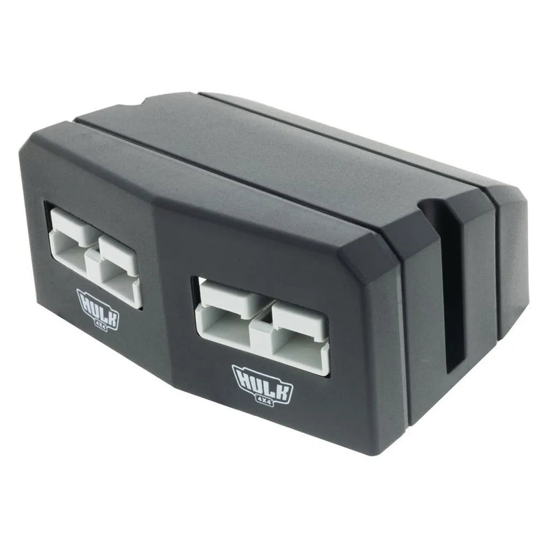 Hulk 4x4 Double Surface Mount Housing 50Amp Anderson Style Plugs - Grey