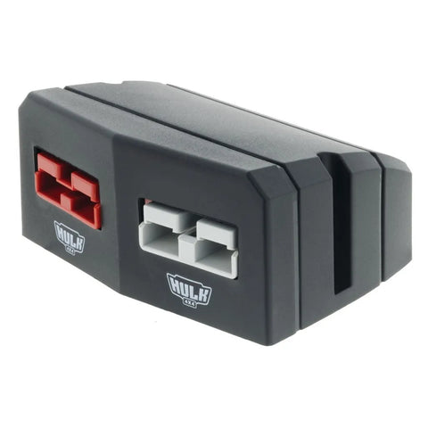 Hulk 4x4 Double Surface Mount Housing 50Amp Anderson Style Plugs - Red/Grey