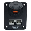 Hulk 4x4 Double Flush Mount Housing 50Amp Anderson Style Plug - Blue