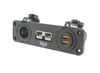 Hulk 4x4 Triple Flush Mount Housing w/50A Plug, Accessory Power Socket & Dual USB Ports